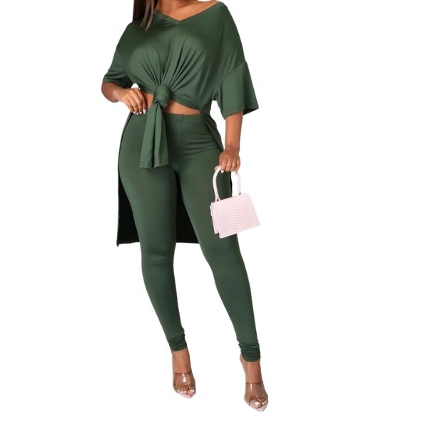 Whole Vibe | Green 2 PC Set