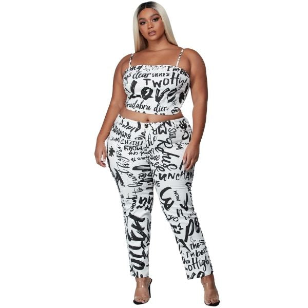 Take Notice | White 2 Pc Set