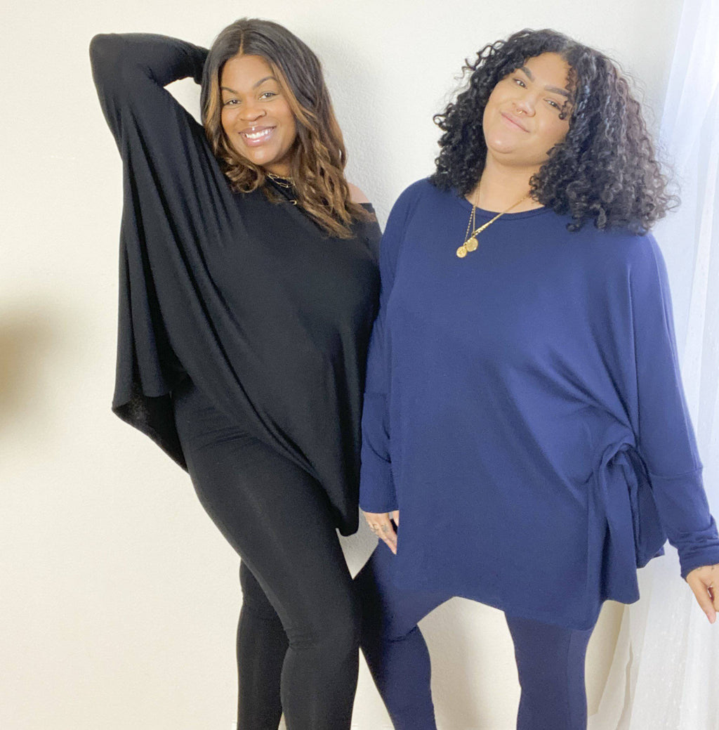 Let's Chill Plus Size Sets - Black