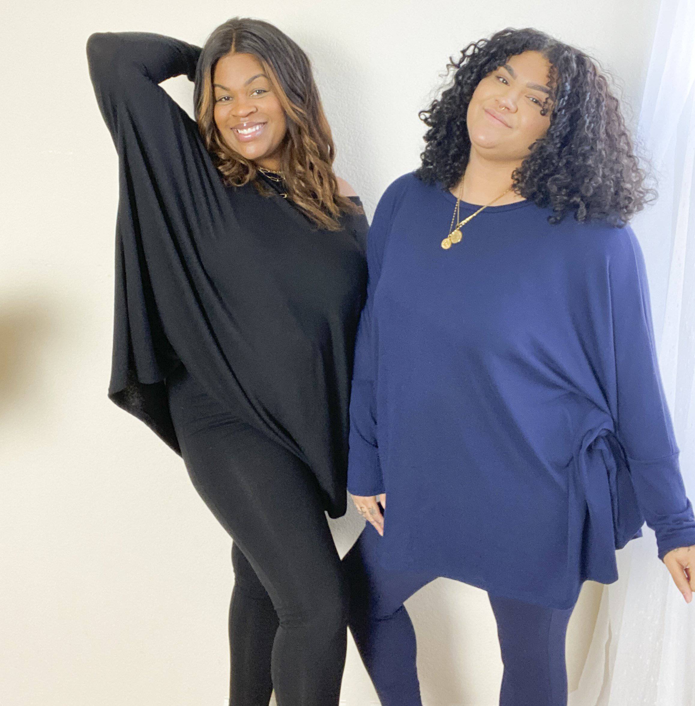 Let's Chill Plus Size Sets - Black